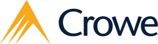 Crowe Logo Amber and Blue